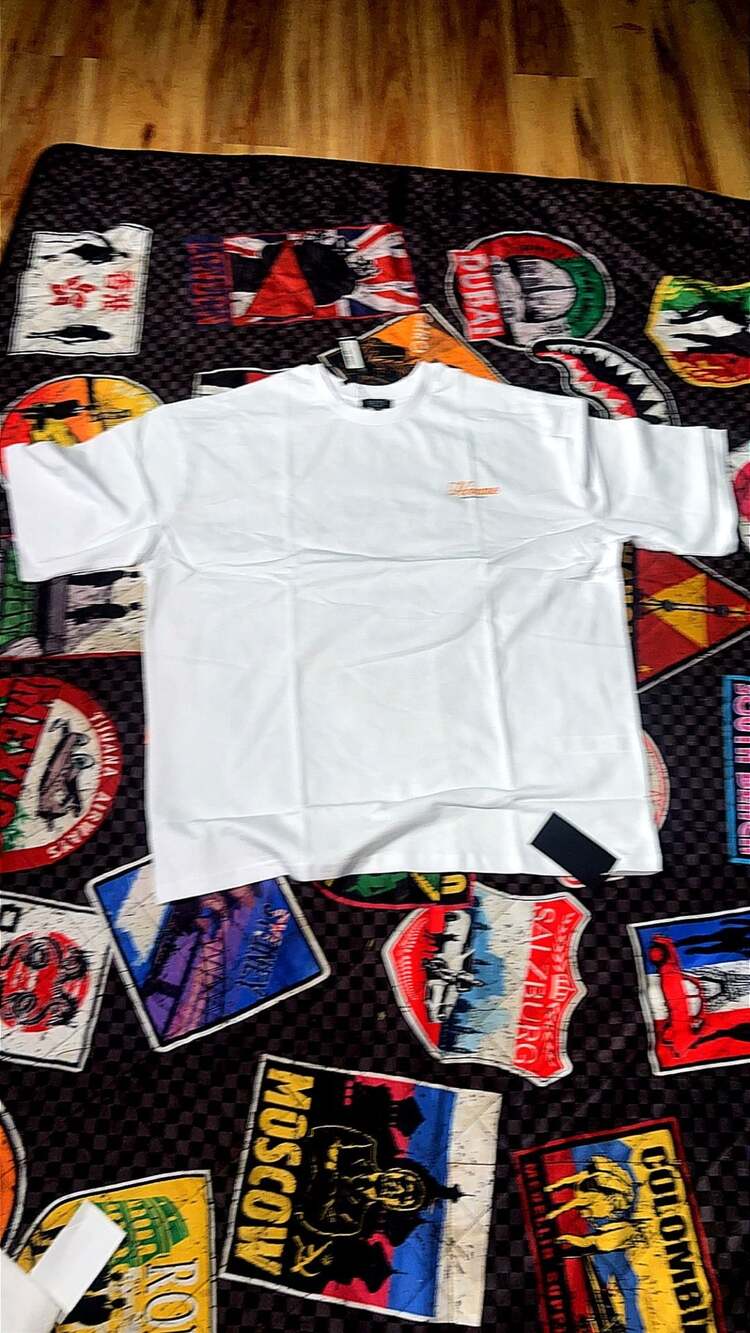 Script Crest Large Scale Print Oversized T-Shirt - Picture 2 of 2